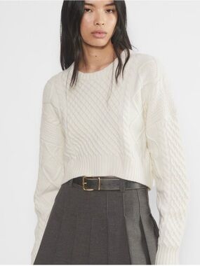 Aritzia Sunday best Cable-Knit Crewneck Sweater - Women's